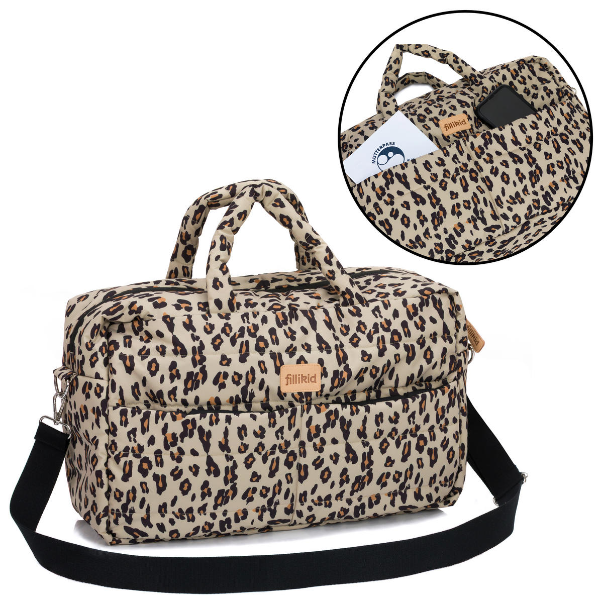 WICKELTASCHE  - Hellbraun/Dunkelorange, Basics, Textil (43/28/14cm) - Fillikid