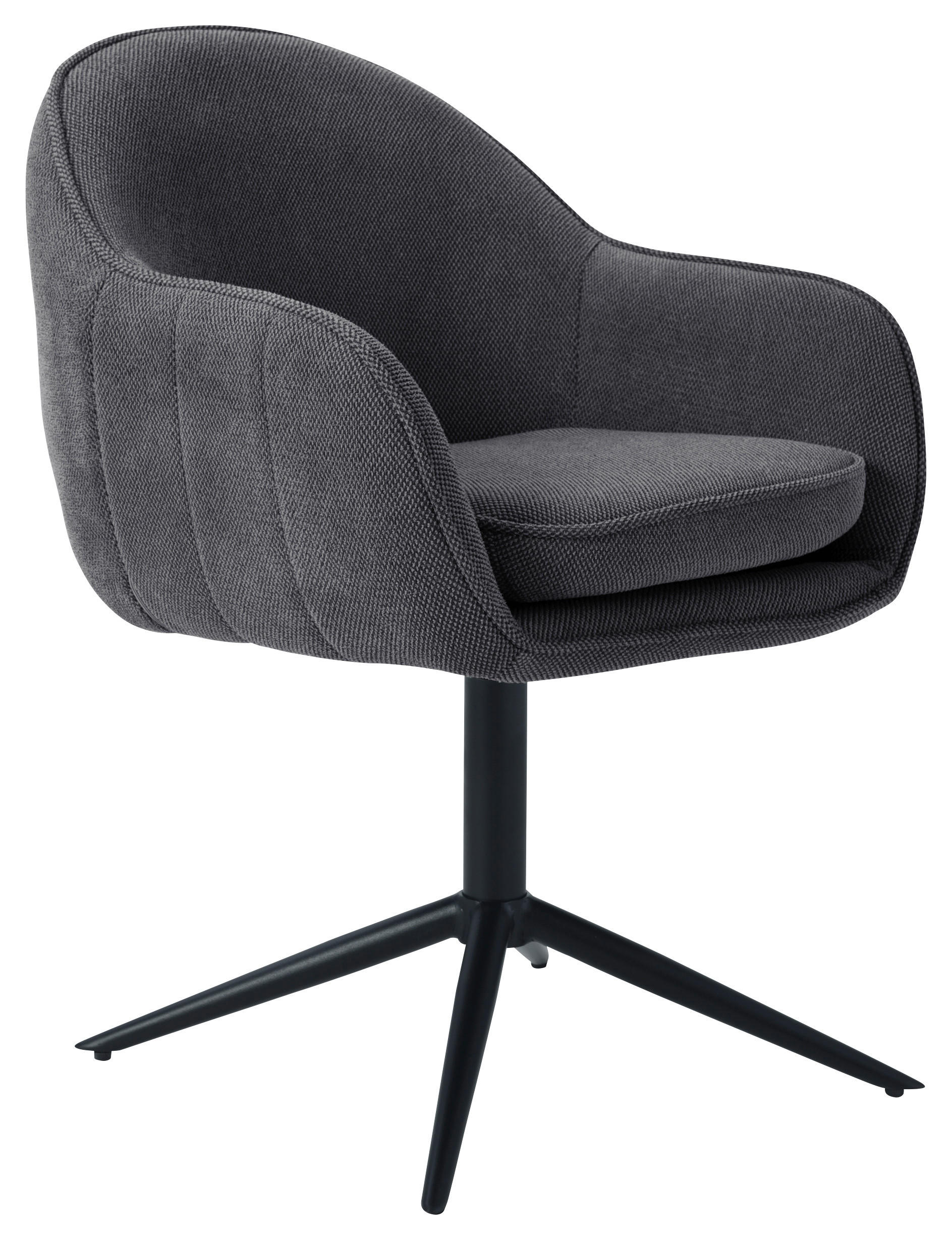 KAROSSZÉK fekete  - fekete, Konventionell, textil/fa (60/81/62cm) - Livetastic