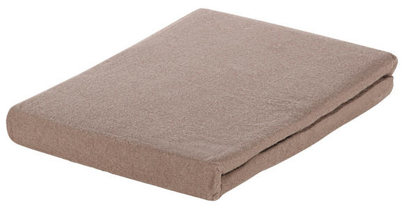 Flanell-Spannleintuch 200/200 cm  - Taupe, KONVENTIONELL, Textil (200/200cm) - Esposa