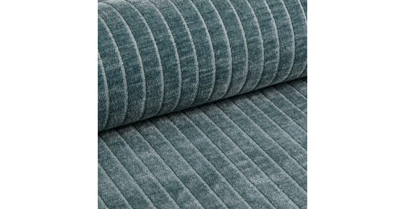 BIGSOFA in Flachgewebe Blau  - Chromfarben/Blau, KONVENTIONELL, Textil/Metall (256/68/122cm) - Carryhome