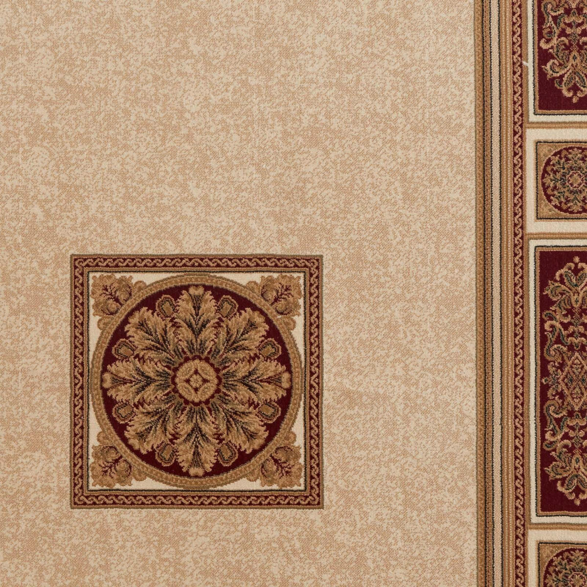 WEBTEPPICH 133/195 cm Sandfarben, Hellrot rechteckig  - Sandfarben/Hellrot, Basics, Textil (133/195cm) - Novel