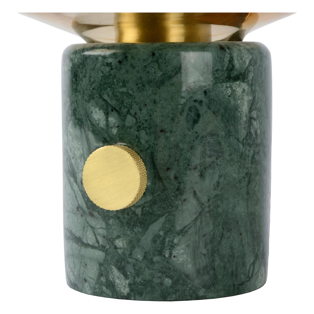 TISCHLEUCHTE CHARLIZE 23/24 cm   - Bernsteinfarben/Grün, Basics, Glas/Stein (23/24cm) - Lucide