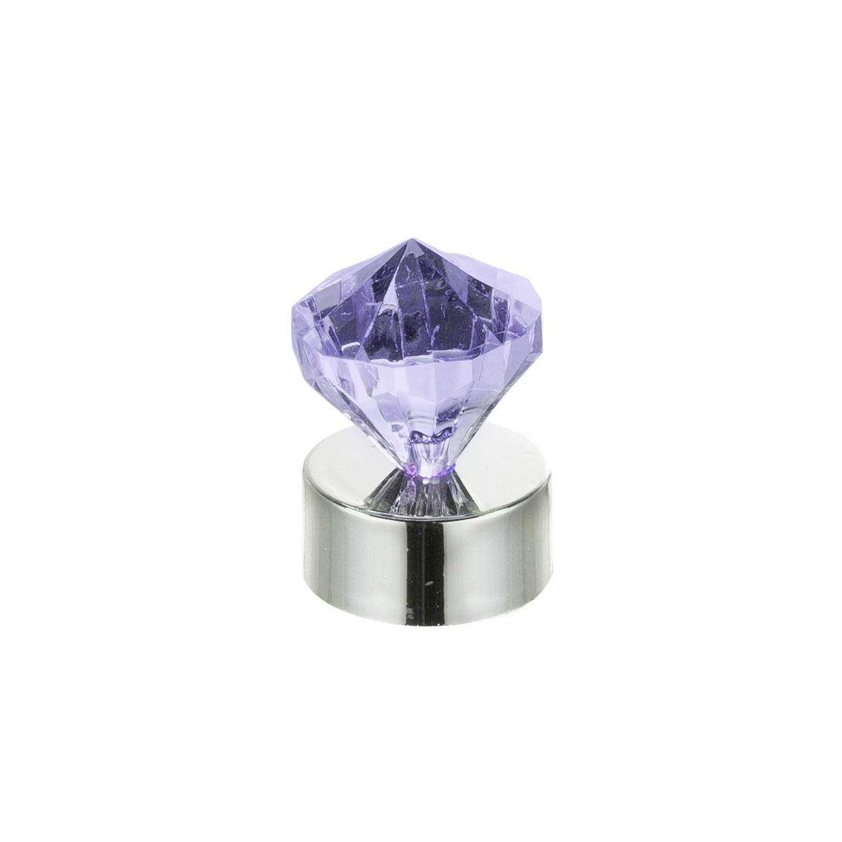 LED-BORDSLAMPA 9/4,2 cm   - lila/klar, Basics, plast (9/4,2cm)