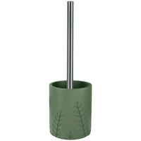 WC-BÜRSTENGARNITUR Metall  Kunststoff   - Alufarben/Grün, Basics, Naturmaterialien/Kunststoff (10,6/39/10,6cm) - Kleine Wolke