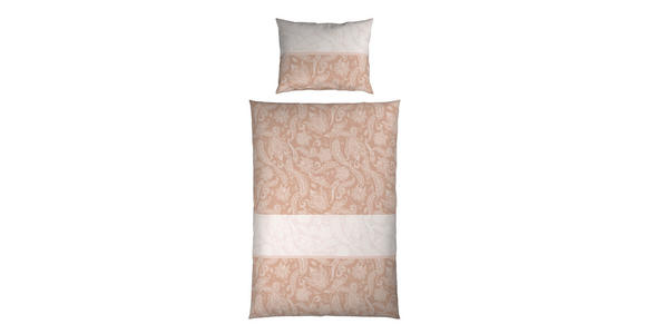BETTWÄSCHE 2-teilig Satin 140/200 cm  - Beige, Textil (140/200cm) - Novel