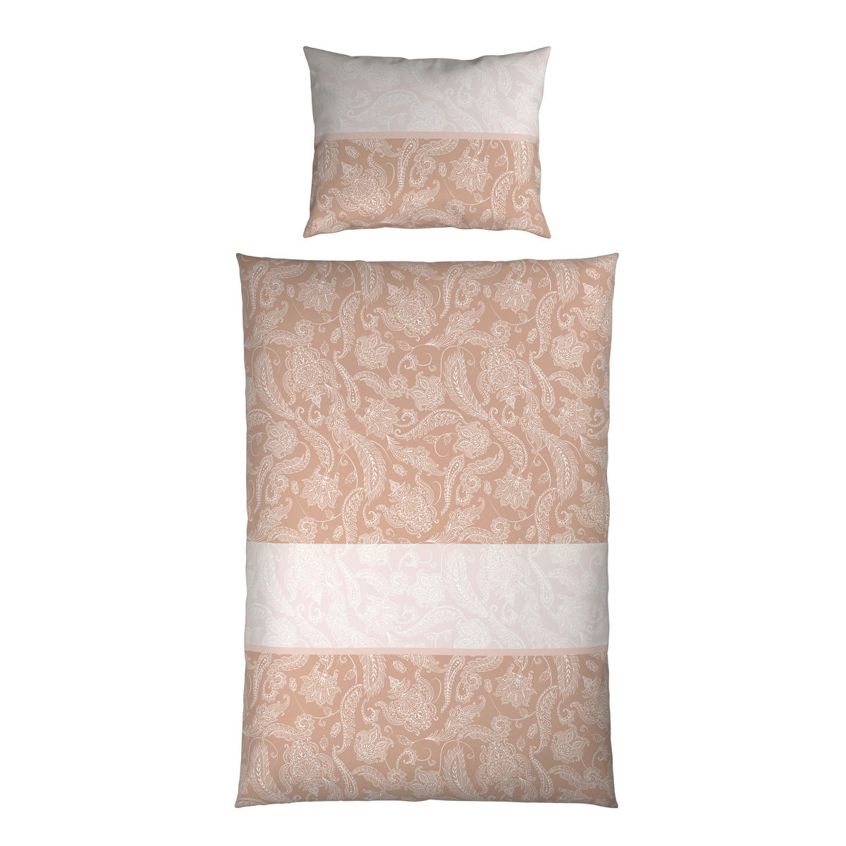 BETTWÄSCHE Satin 140/220 cm  - Beige, Textil (140/220cm) - Novel