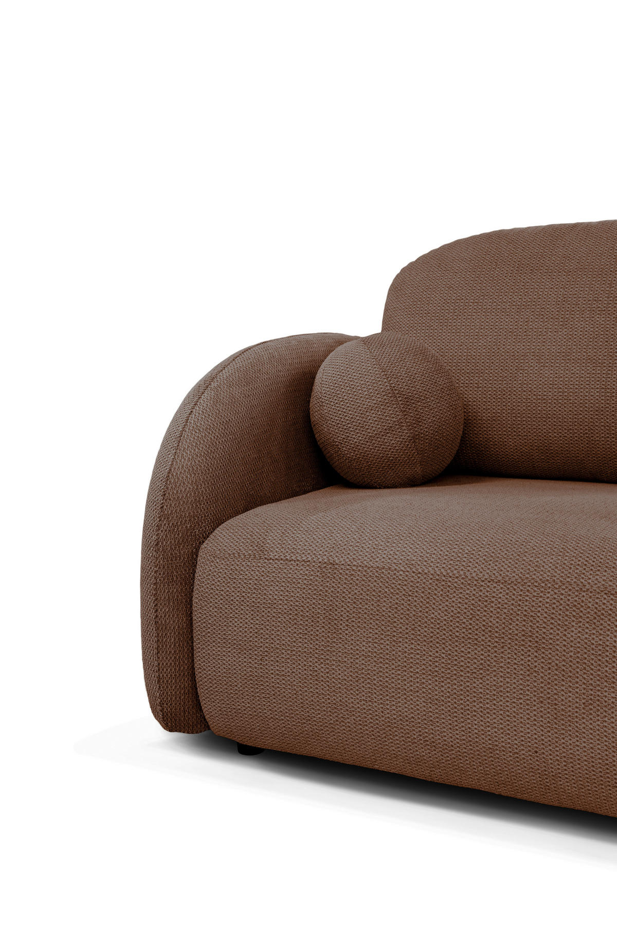 SCHLAFSOFA ROMA  mit Struktur Rot  - Rot/Schwarz, Design, Textil (230/90/105cm) - MID.YOU