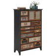 KOMMODE  in 76/119/32 cm  - Multicolor/Schwarz, Trend, Holz/Holzwerkstoff (76/119/32cm) - Landscape