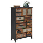 KOMMODE  in 76/119/32 cm  - Multicolor/Schwarz, Trend, Holz/Holzwerkstoff (76/119/32cm) - Landscape