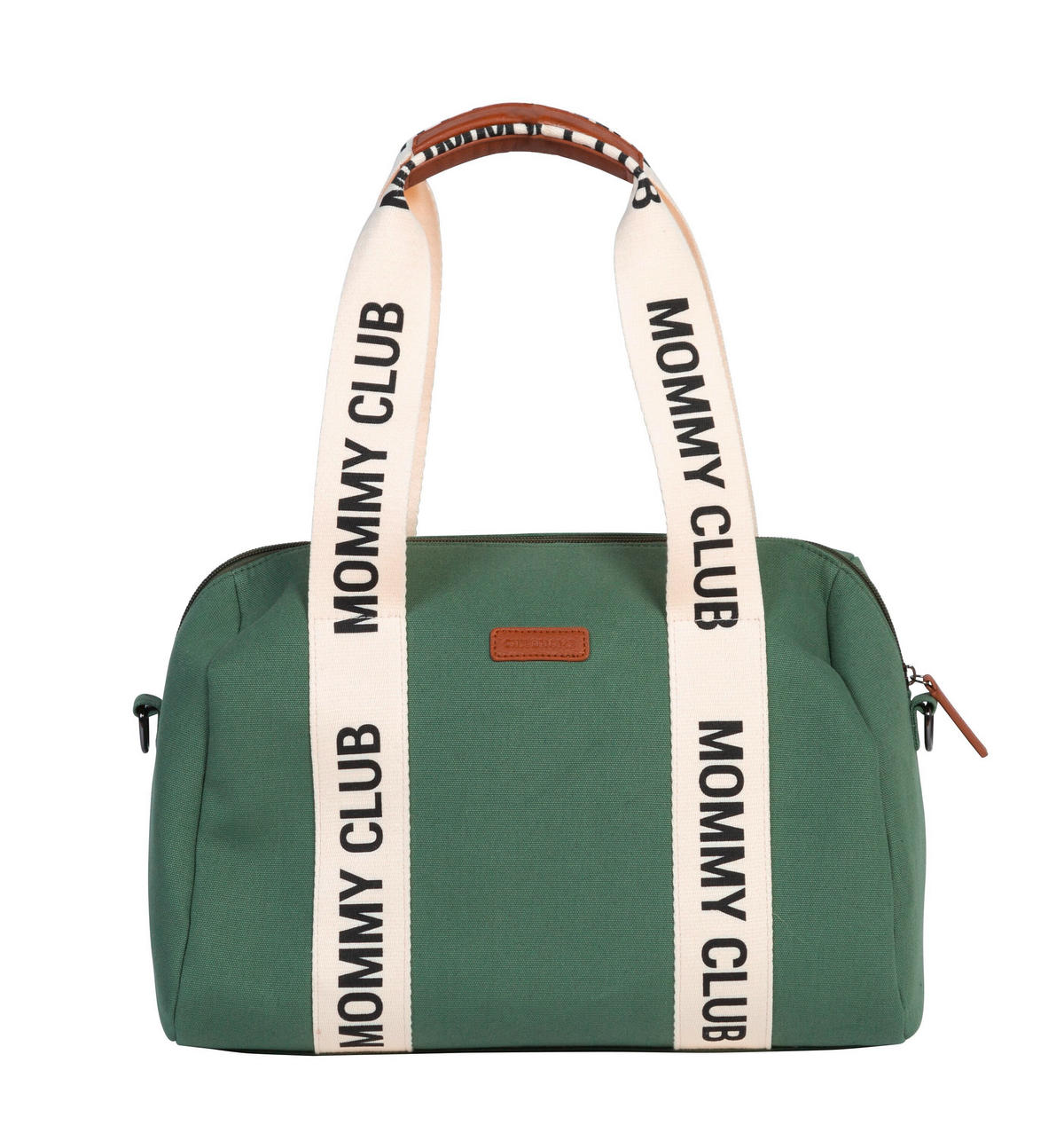 WICKELTASCHE Mommy Club Signatur Grün Canvas  - Weiß/Grau, KONVENTIONELL, Kunststoff/Textil (38/21/27cm) - Childhome