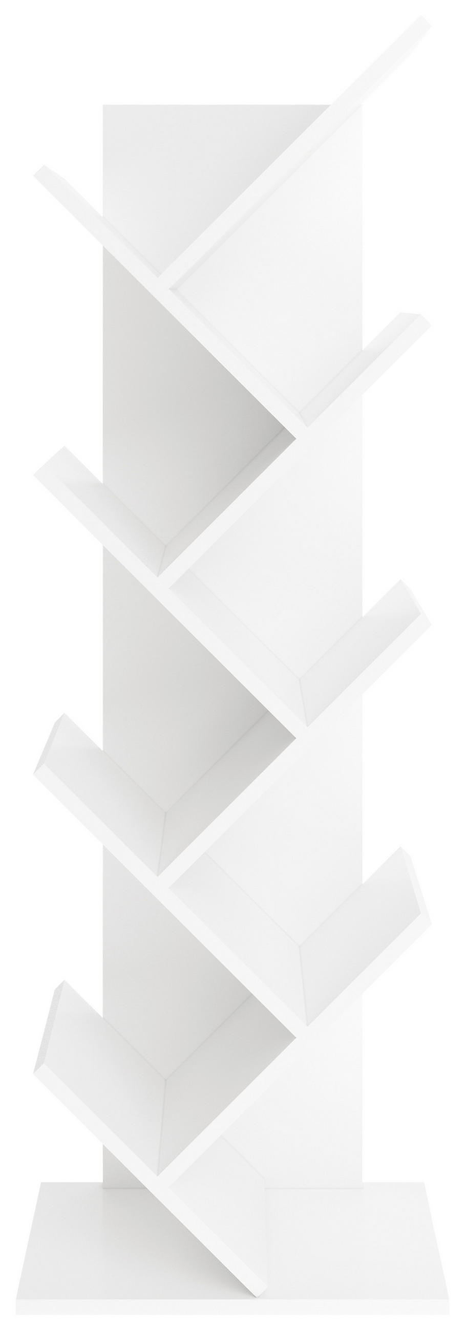 REGÁL, bílá, 42/125/26 cm - bílá, Konvenční, kompozitní dřevo (42/125/26cm) - MID.YOU