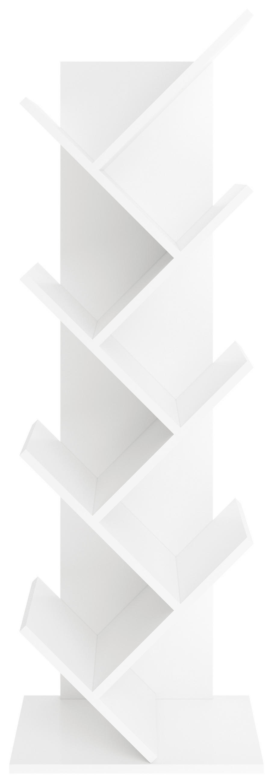 REGÁL, bílá, 42/125/26 cm - bílá, Konvenční, kompozitní dřevo (42/125/26cm) - MID.YOU