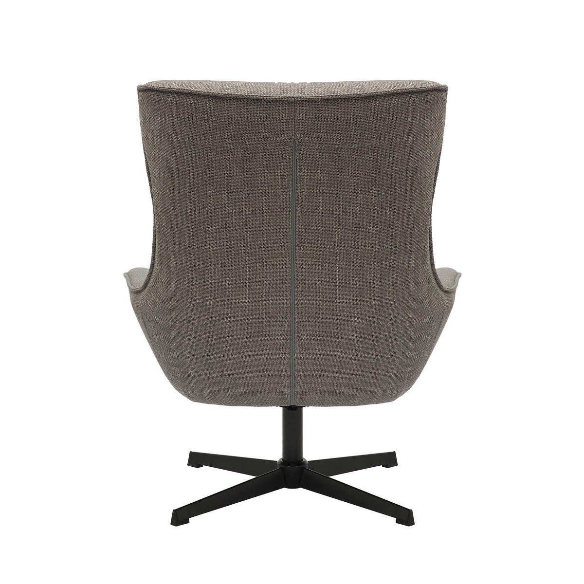 SESSEL in Struktur Taupe  - Taupe/Schwarz, MODERN, Textil/Metall (85/103/83cm) - Livetastic