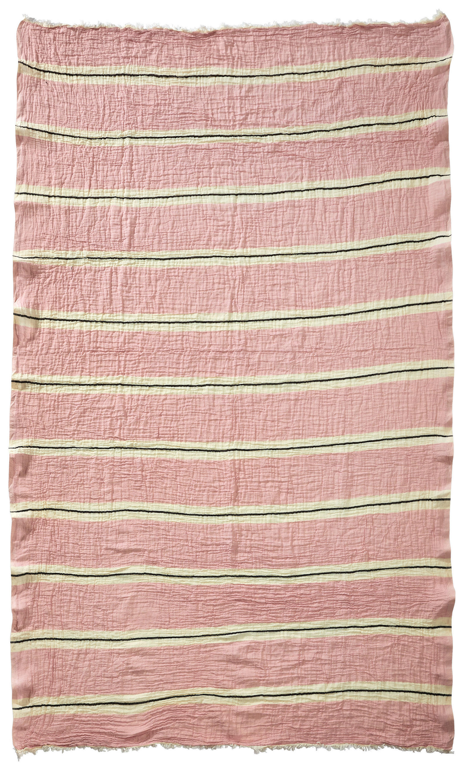 HAMAMTUCH STRIPES Pink  - Pink, KONVENTIONELL, Textil (100/190cm) - Novel