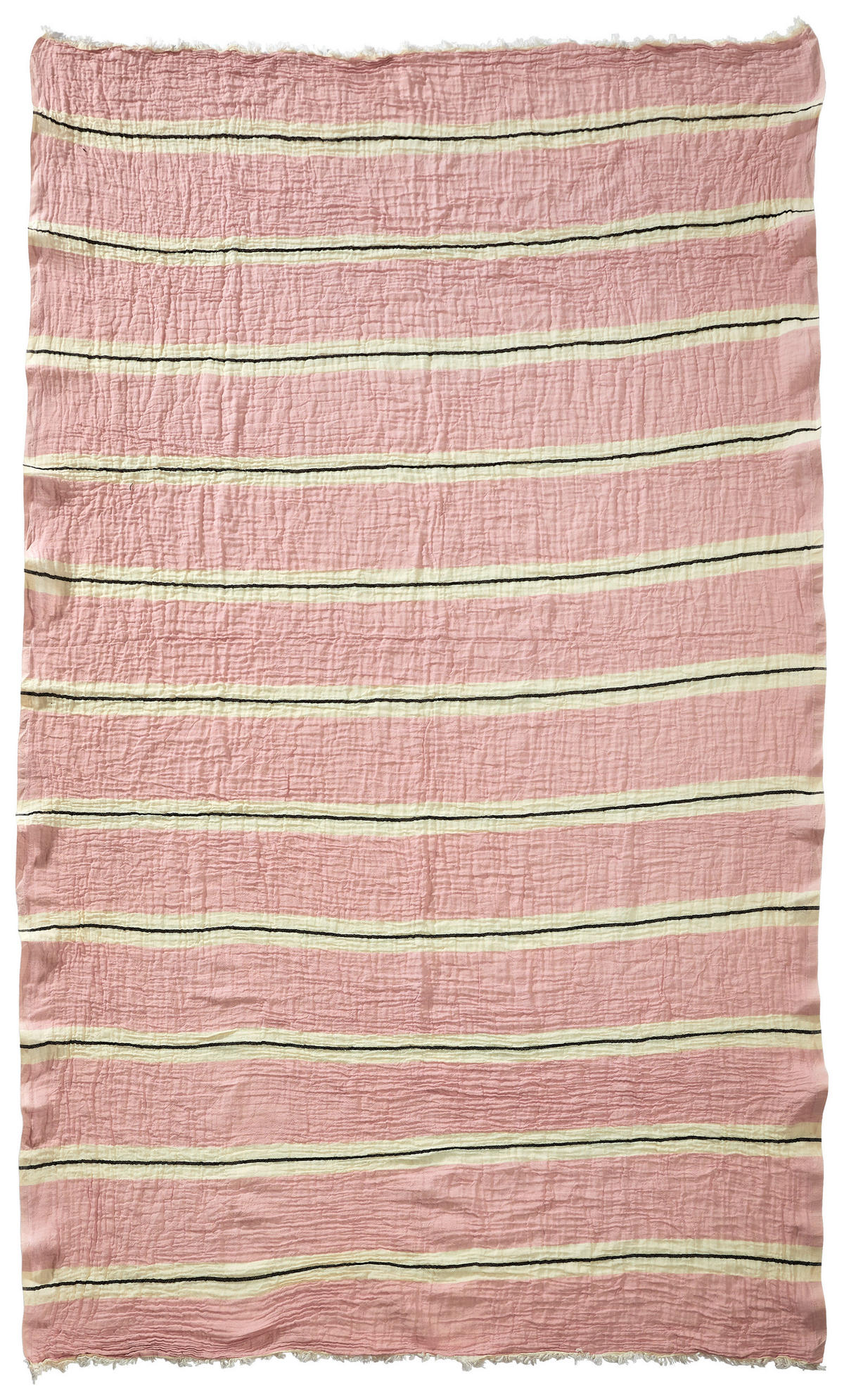 HAMAMTUCH STRIPES Pink  - Pink, KONVENTIONELL, Textil (100/190cm) - Novel