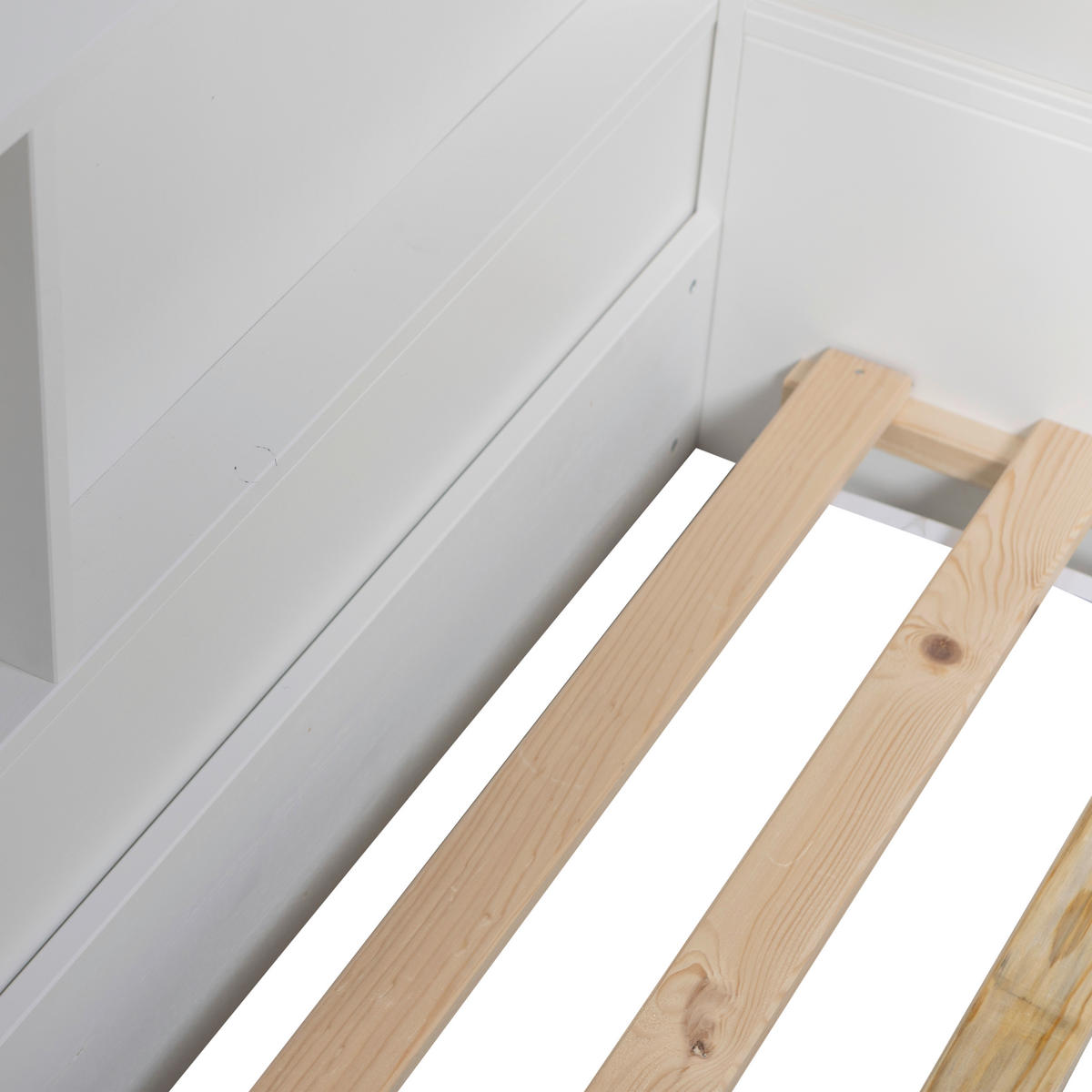 BODENBETT. - Weiß, Basics, Holz (90/200cm) - MID.YOU