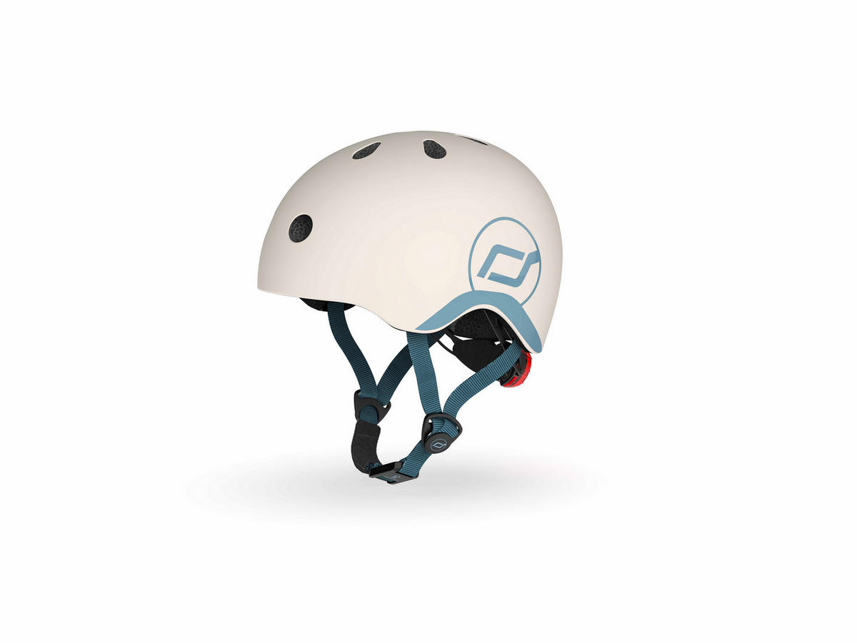 KINDERHELM XXS-S  - Blau/Hellgrau, Trend, Kunststoff/Textil (XXS-Snull) - Scoot and Ride