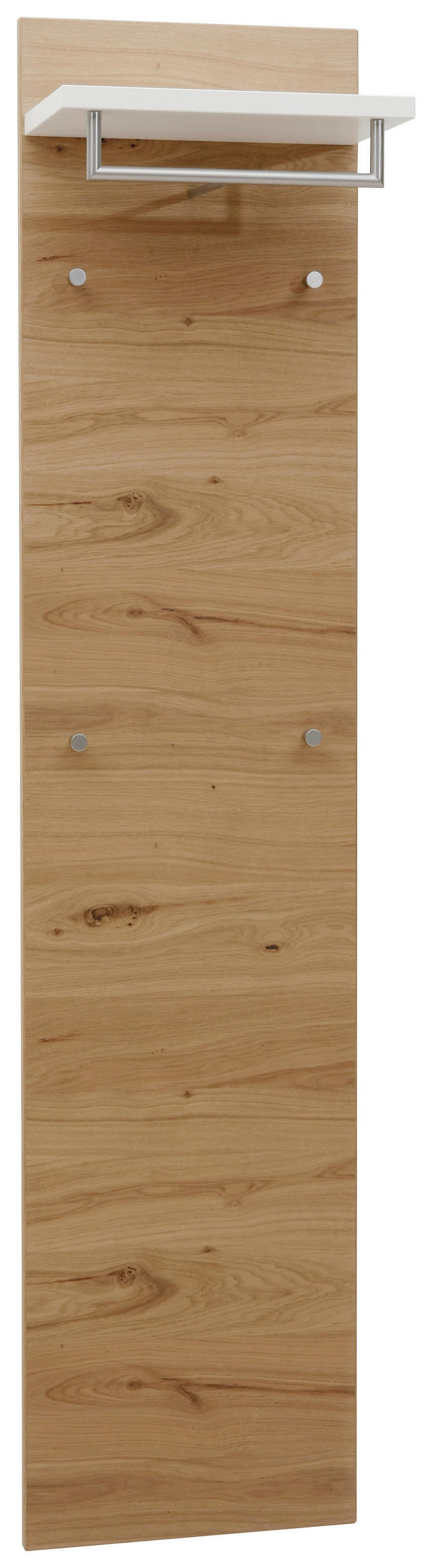 GARDEROBNI PANEL - barve hrasta/bela, Design, leseni material/les (42/183/27cm) - Dieter Knoll