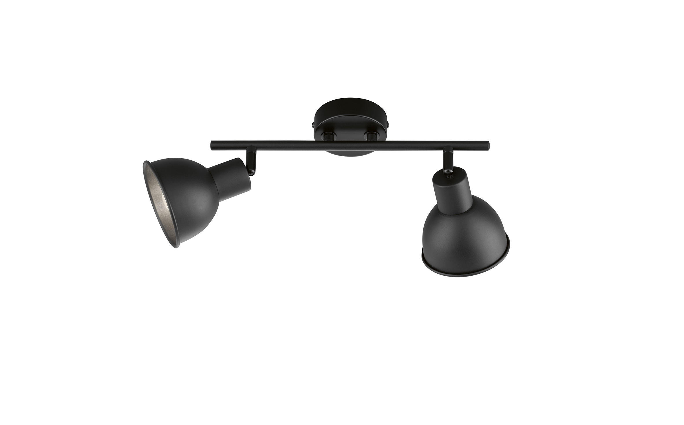 DECKENLEUCHTE    28,00/11,5/17 cm  - Schwarz, Design, Metall (28,00/11,5/17cm) - Fischer & Honsel