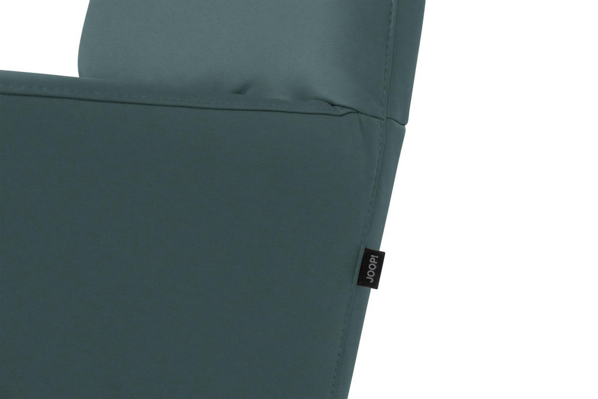 RELAXSESSEL Leder Graublau  - Graublau/Schwarz, Modern, Leder/Metall (66/110/83cm) - Joop!