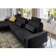 ECKSOFA  in Echtleder Anthrazit  176/334 cm  - Anthrazit/Schwarz, Design, Leder/Metall (176/334cm) - Dieter Knoll