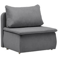 SCHLAFSESSEL  mit Jacquard Grau  - Schwarz/Grau, KONVENTIONELL, Kunststoff/Textil (87/95/87cm) - Livetastic