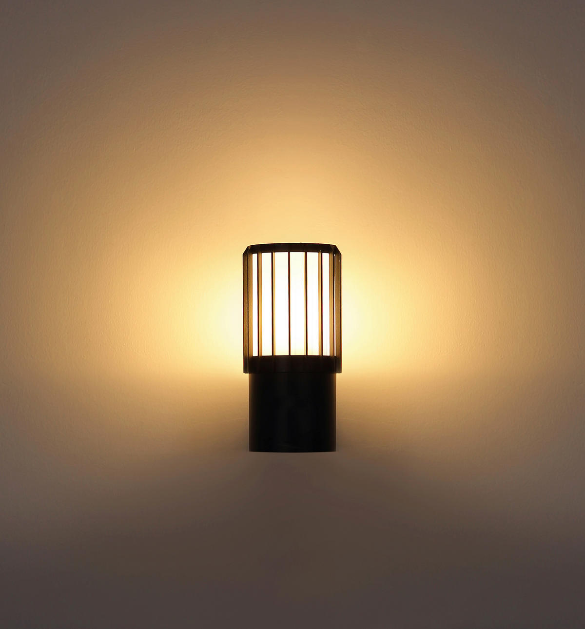 AUSSENLEUCHTE Mervin 9/12,5/20 cm  - Anthrazit/Opal, Design, Kunststoff/Metall (9/12,5/20cm) - Globo