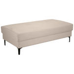 HOCKER in Textil Beige  - Beige/Schwarz, Design, Textil/Metall (140/45/80cm) - Xora