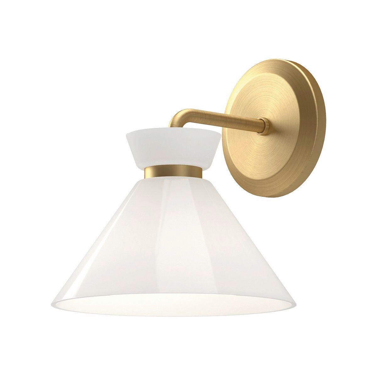 WANDLEUCHTE   - Goldfarben, KONVENTIONELL, Glas/Metall (22,2/20,3/21,8cm) - Elstead Lighting