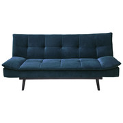 SCHLAFSOFA in Textil Blau - Blau/Schwarz, Design, Holz/Textil (195/91/94cm) - Ti`me