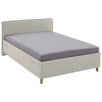 POLSTERBETT 140/200 cm  in Beige  - Eichefarben/Birkefarben, Konventionell, Holz/Textil (140/200cm) - home24
