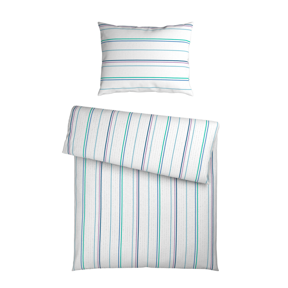 BETTWÄSCHE Mavie Seersucker 140/200 cm  - Multicolor, KONVENTIONELL, Textil (140/200cm) - Esposa