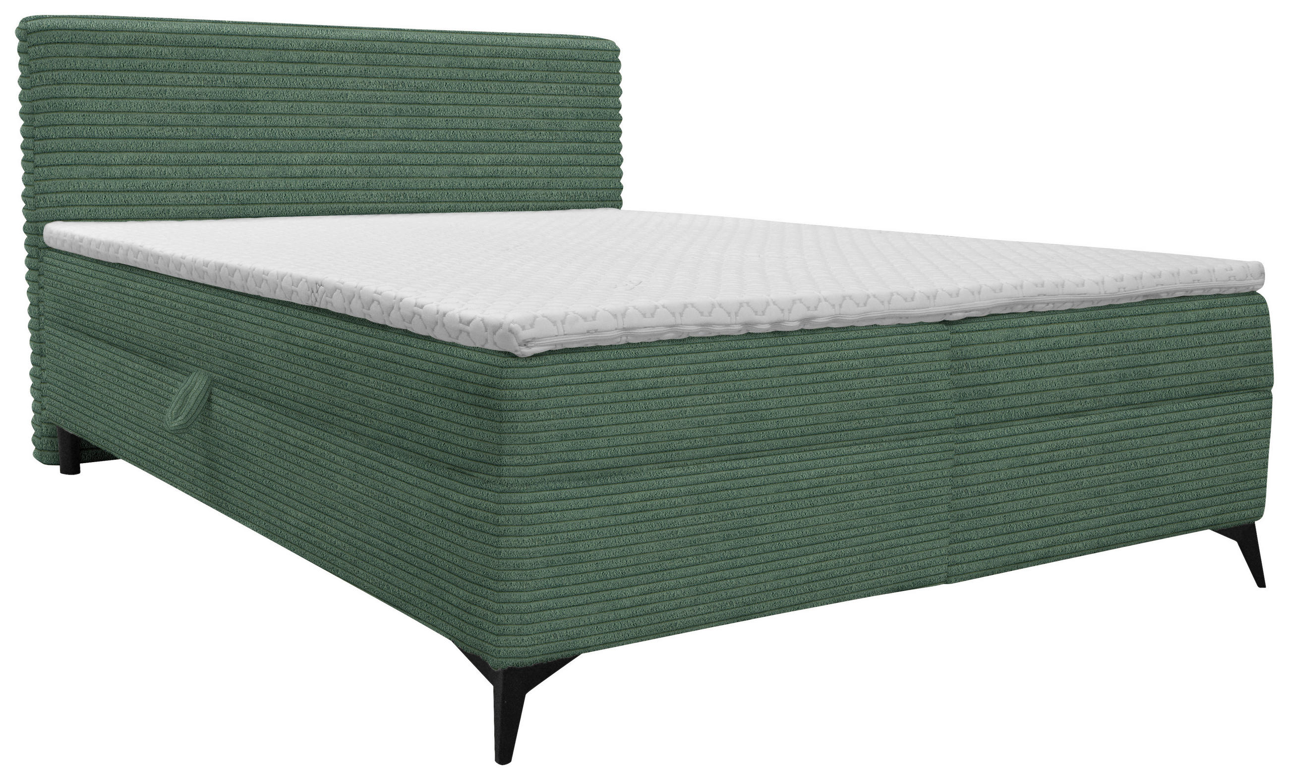 BOXBETT 180/200 cm  in Grün  - Schwarz/Grün, Design, Holz/Holzwerkstoff (180/200cm) - Xora