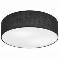 DECKENLEUCHTE    13/45/13 cm  - Schwarz Hochglanz, Basics, Textil (13/45/13cm)