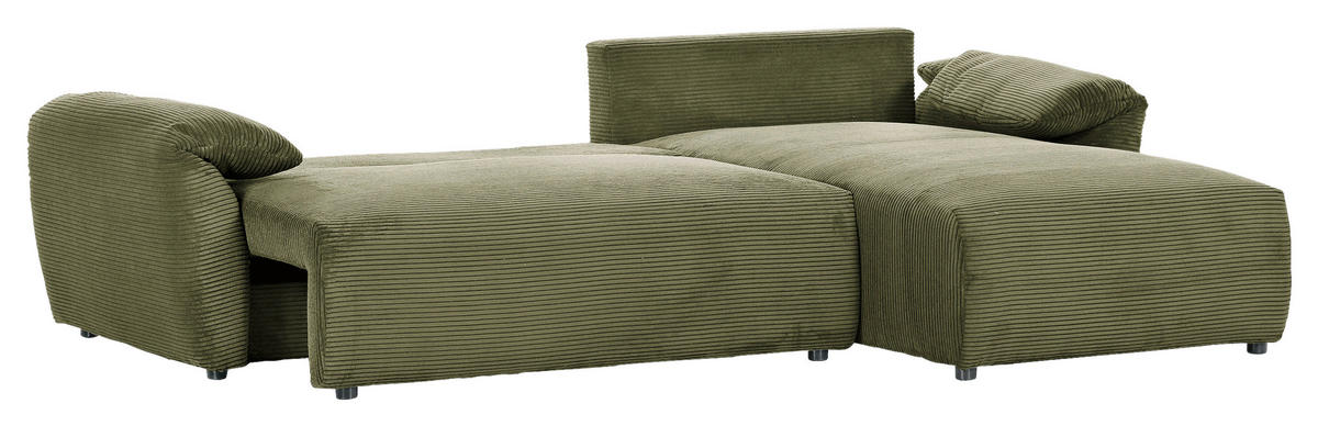 HÖRNSOFFA i manchester mörkgrön  - svart/mörkgrön, Klassisk, textil/plast (266/180cm) - MID.YOU