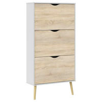 SKOSKÅP  i 70,2/138,8/23,9 cm  - vit/ekfärgad, Design, trämaterial/trä (70,2/138,8/23,9cm) - Best Price