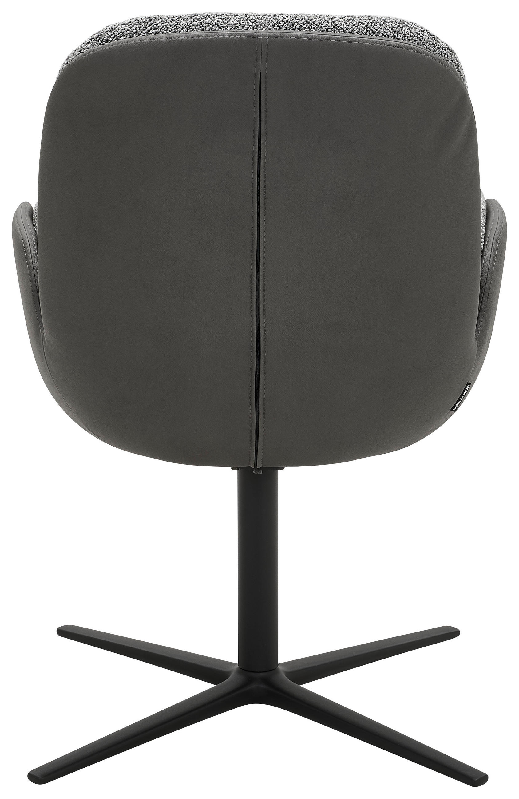 Thumbnail - Venjakob Armlehnstuhl, Anthrazit, Grau, Dunkelgrau, Metall, Textil, Sternfuß, Säule, 59x91x63 cm, Goldenes M, Made in Ge...