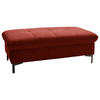 HOCKER in Textil Rot  - Rot/Schwarz, Design, Textil (124/46/68cm) - Xora