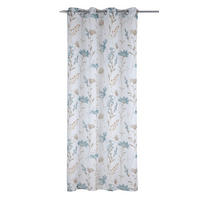 FERTIGVORHANG halbtransparent  - Hellbraun/Hellblau, Basics, Textil (135/245cm)