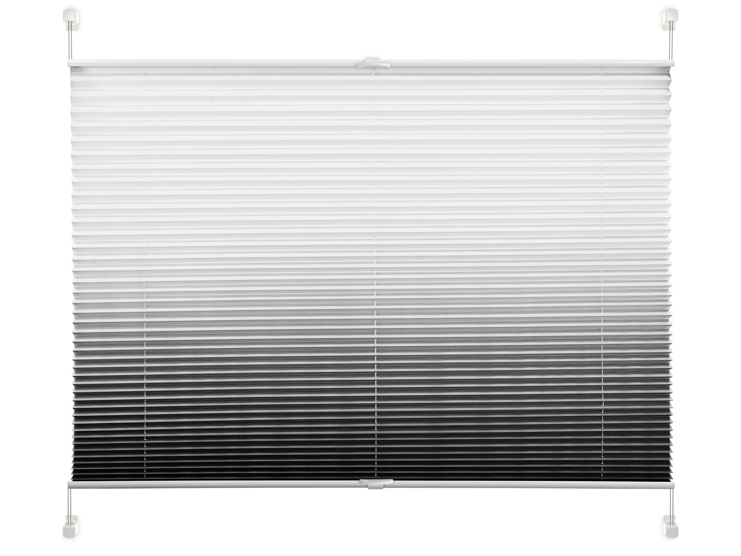 Plissee Anthrazit B: 105 Cm , Ohne Bohren/verspannt