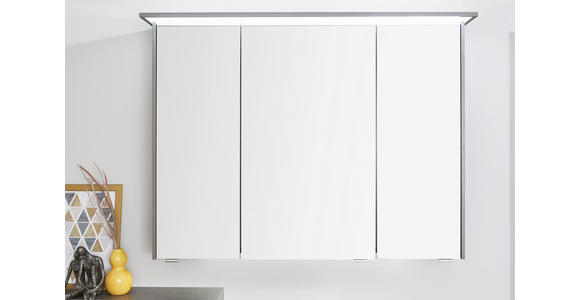 BADEZIMMER  in 91 cm  - Eichefarben/Dunkelgrau, KONVENTIONELL, Glas/Keramik (91cm) - Dieter Knoll