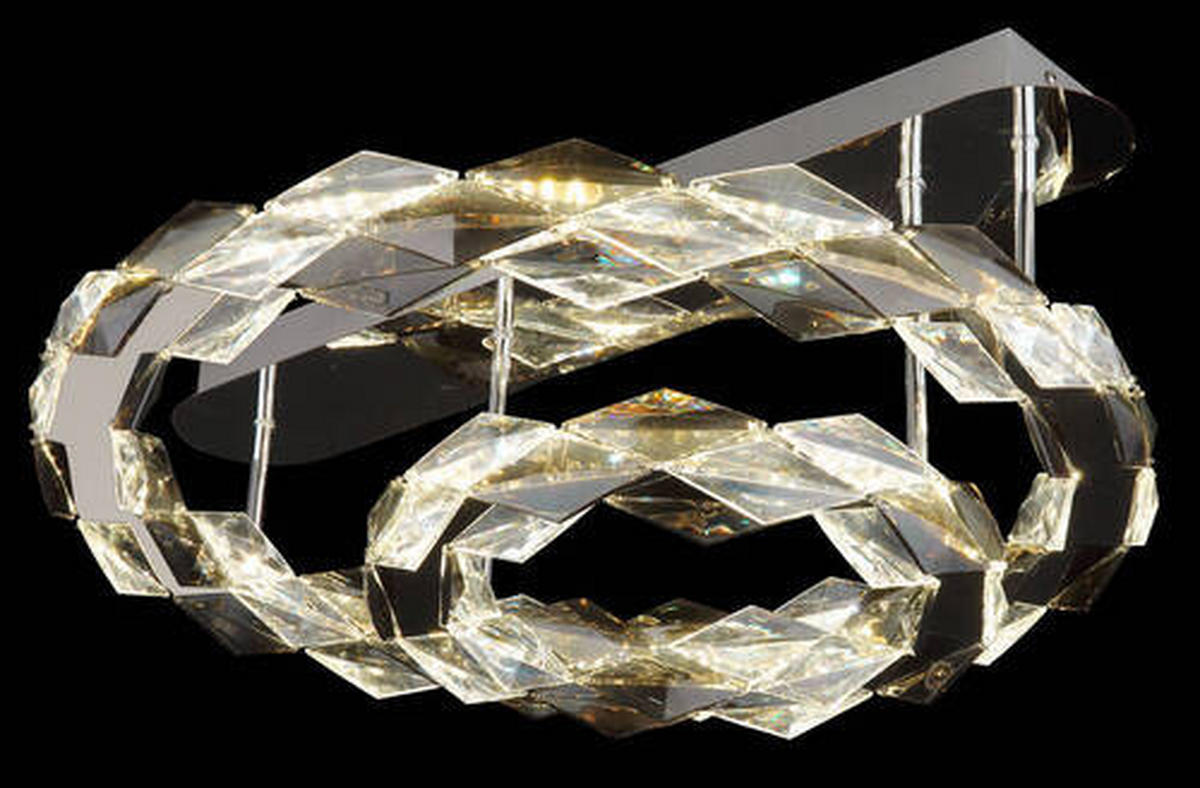 STROPNA LED-SVETILKA   //4000 K/230 V/ - prozorno, Design, kovina/umetna masa (55/24cm) - Globo