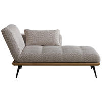 RÉCAMIERE Beigebraun  - Beigebraun/Schwarz, Design, Holz/Textil (180/85/106cm) - Dieter Knoll