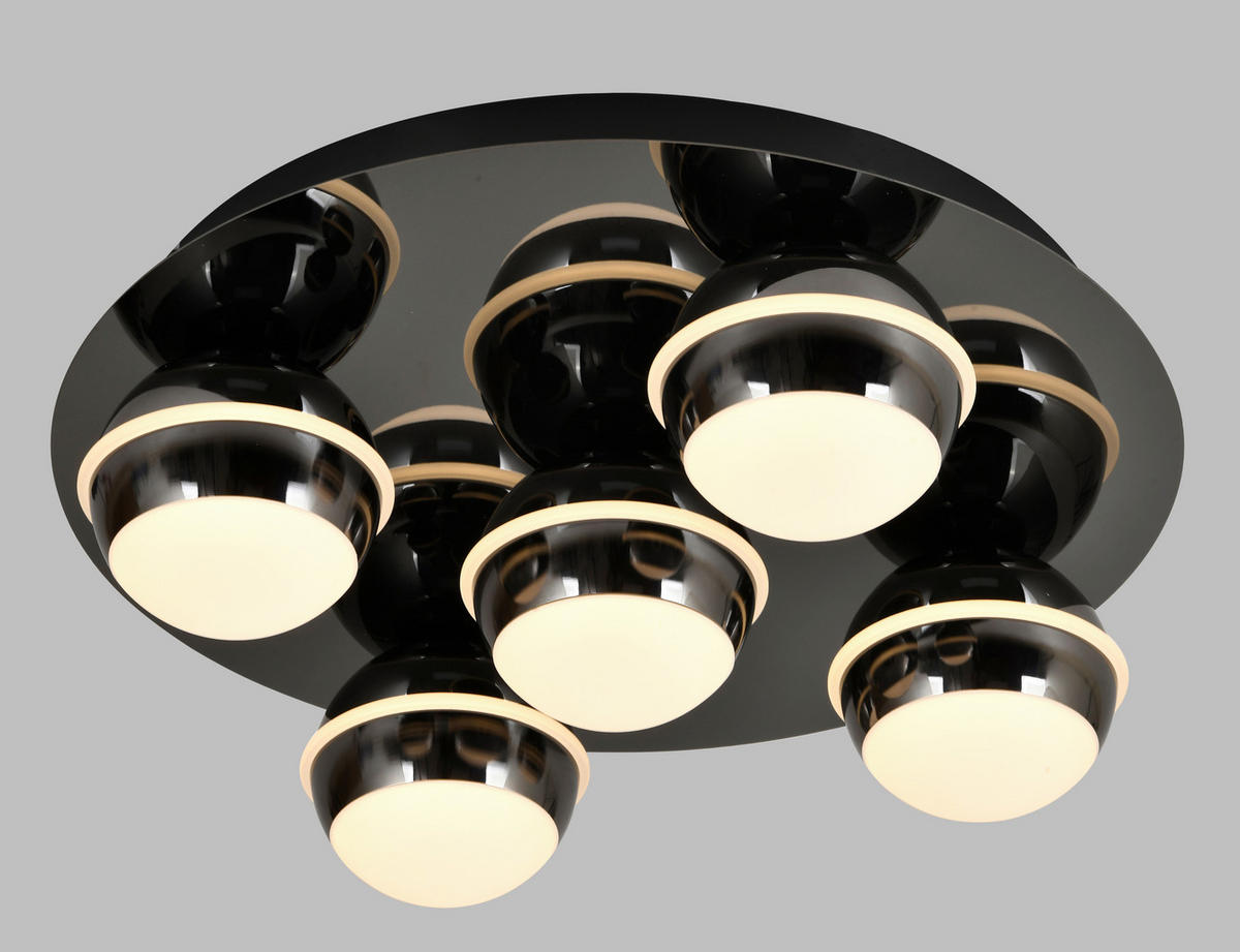 LED-DECKENLEUCHTE Biarritz 40/40/14 cm  - Sandfarben, Design, Kunststoff/Metall (40/40/14cm)