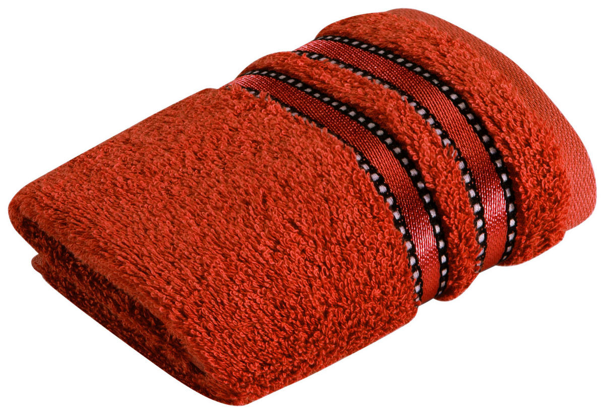 SEIFTUCH 30/30 cm Cult de Luxe Orange  - Orange, Basics, Textil (30/30cm) - Vossen