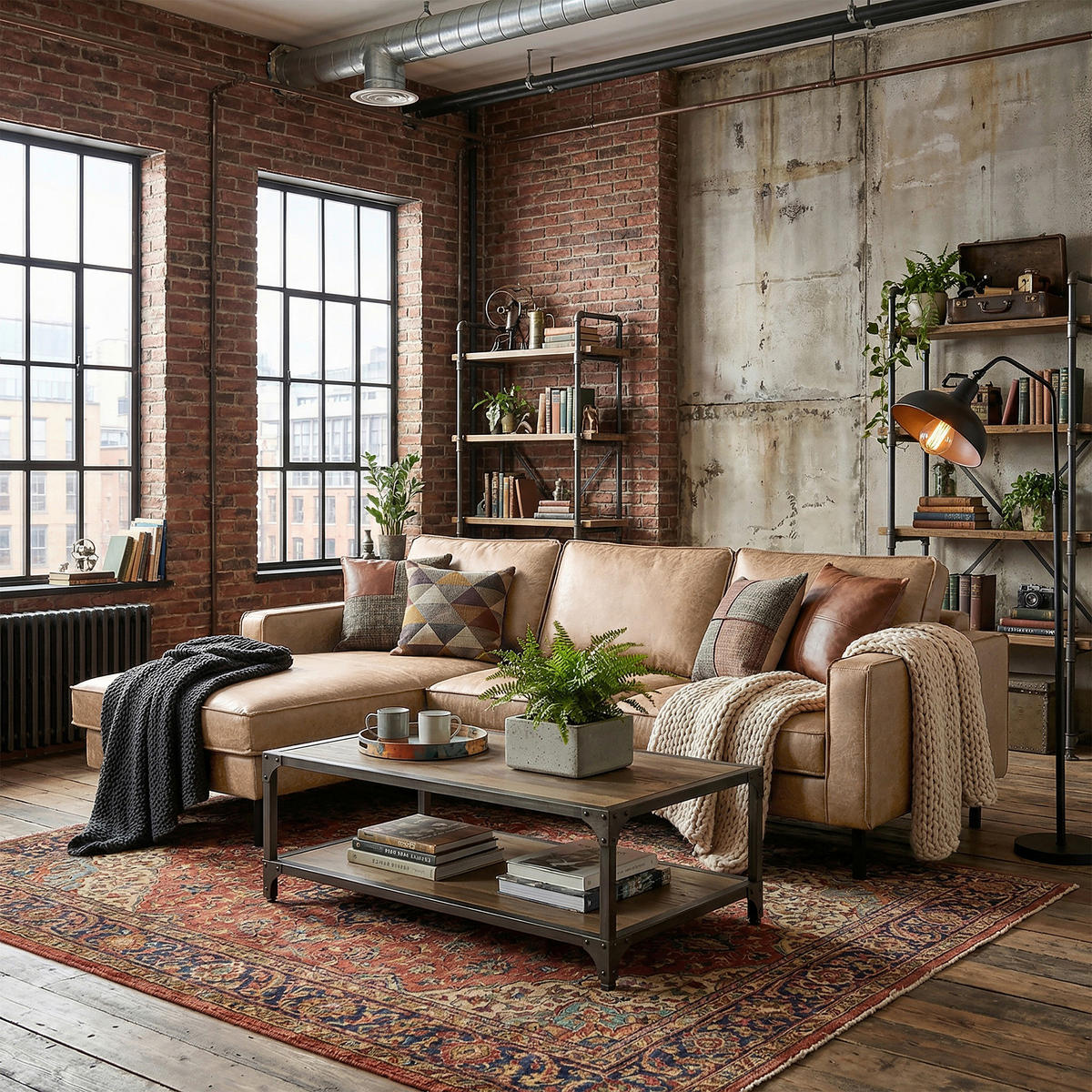 ECKSOFA Sandfarben Echtleder Lederlook Bettkasten, Schlaffunktion, Rücken echt  - Sandfarben/Schwarz, Design, Leder/Textil (166/238cm) - Livetastic