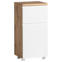 UNTERSCHRANK 40/79/35 cm  - Weiss/Eiche Wotan, Modern, Holzwerkstoff (40/79/35cm) - Held