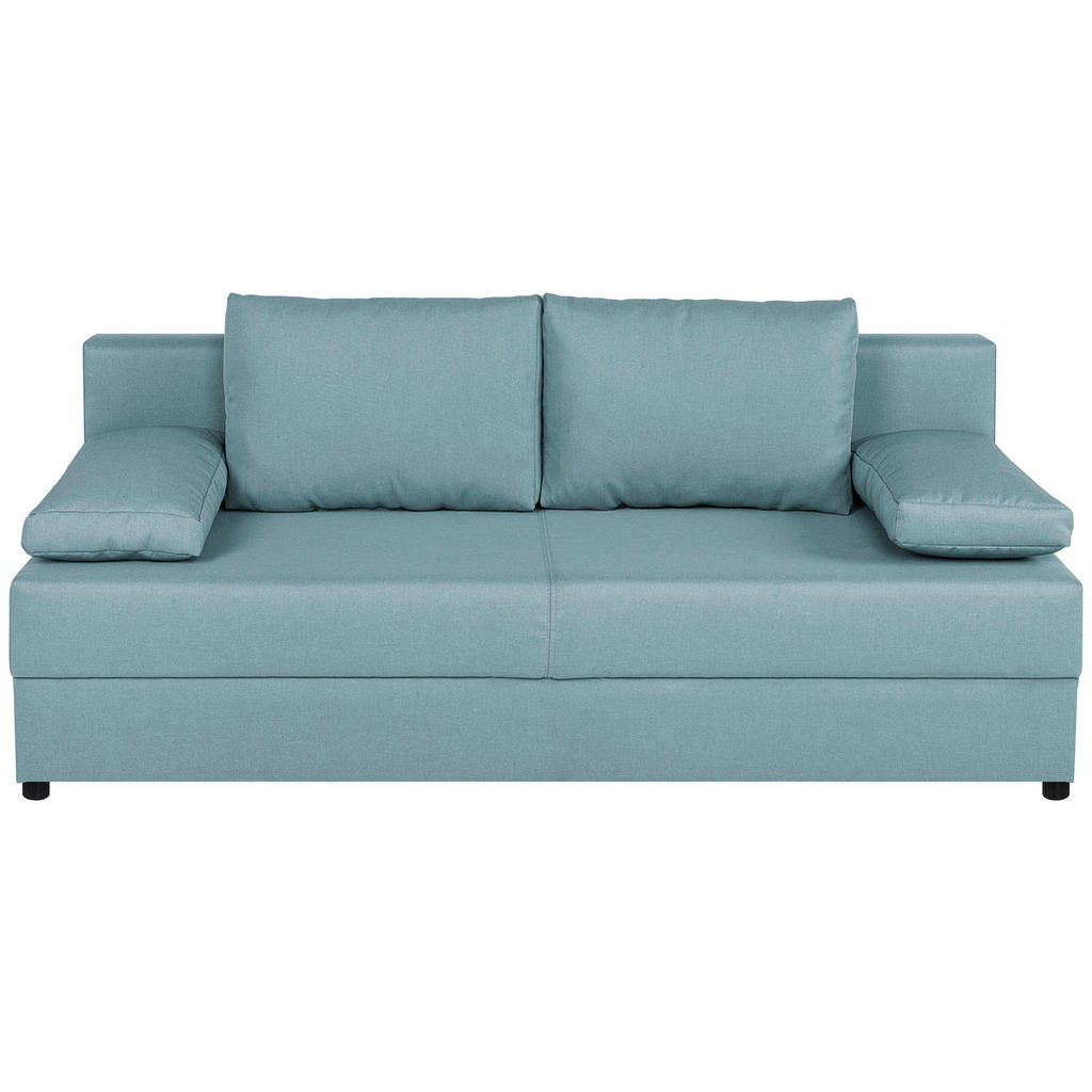P & B ROZKLADACIA POHOVKA, textil, kompozitné drevo, mätovozelená