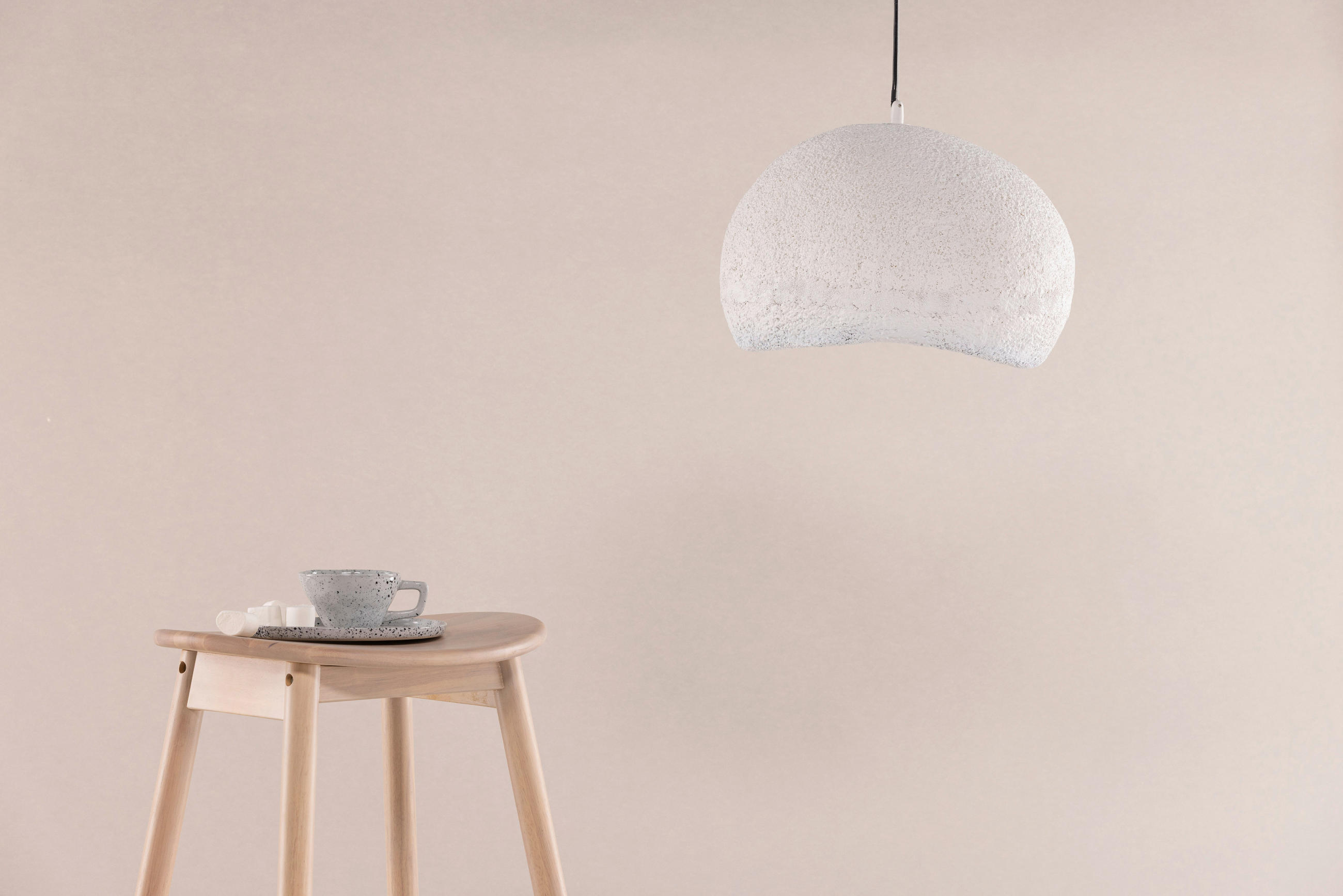HÄNGELEUCHTE 40/26/40 cm   - Weiß, Basics, Naturmaterialien (40/26/40cm) - P & B