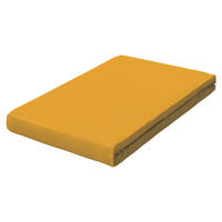 SPANNBETTTUCH PURE Jersey  - Currygelb, Basics, Textil (140-160/200-220cm) - Schlafgut